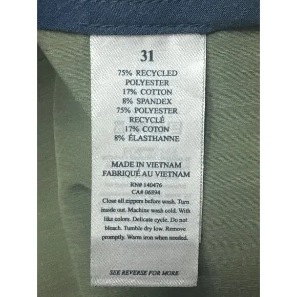 Faherty Brand All Day Men's Green Drawstring  Shorts - Size 31 (31x6.5) - Picture 6 of 7